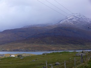 Berge mit Schnee